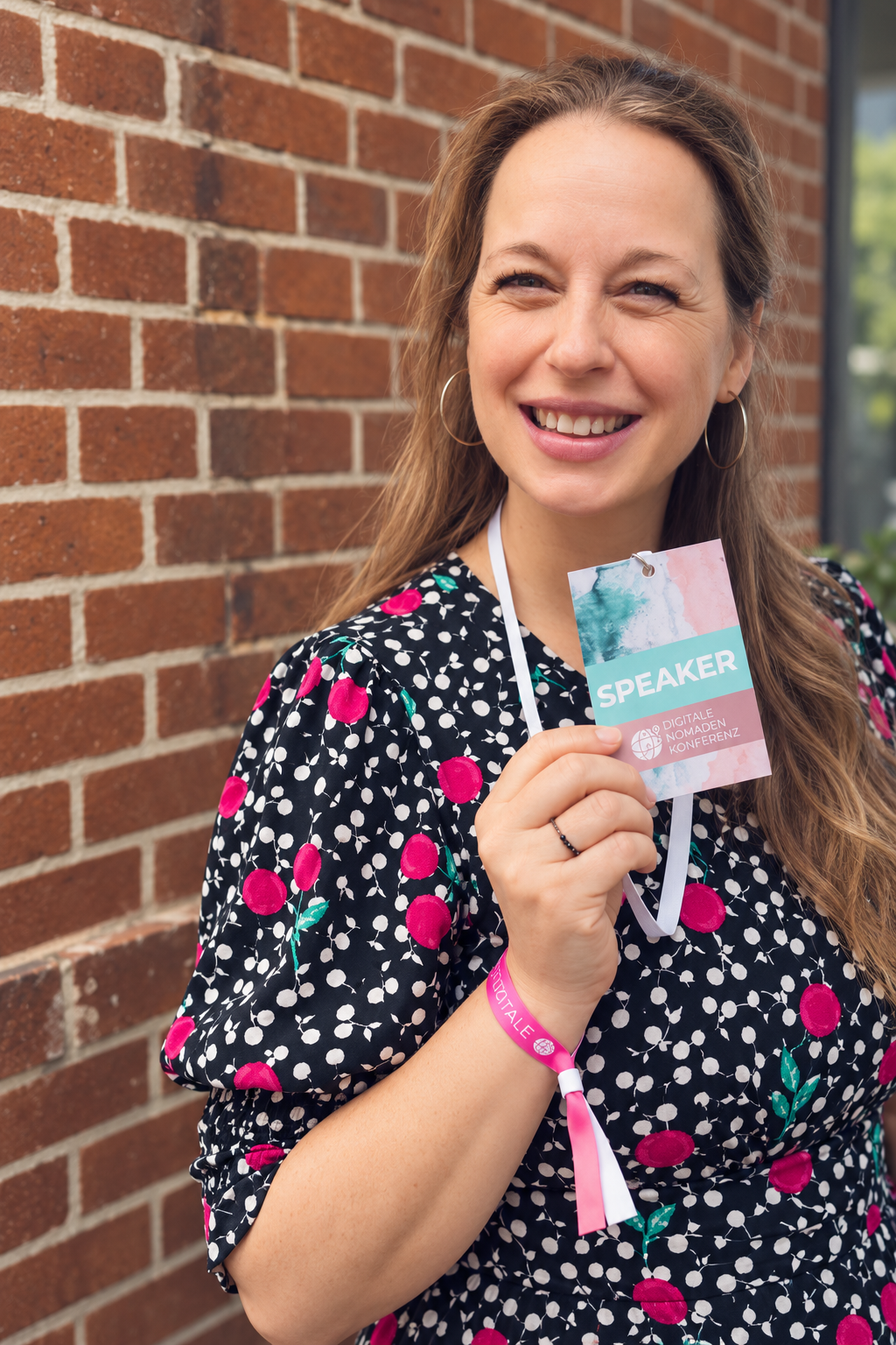 Dr. Stefanie Thiele mit Speaker-Badge