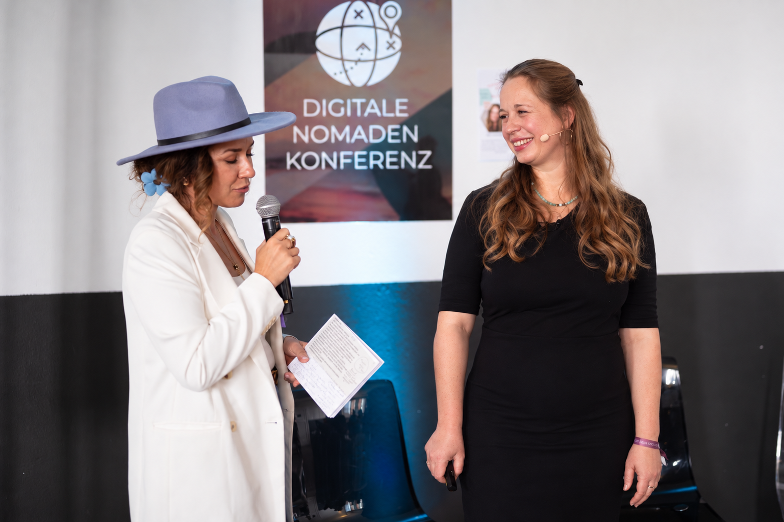 Interview auf der Bühne der Digitale Nomaden Konferenz